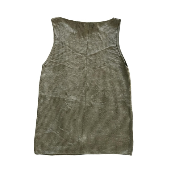 Vintage Linda Allard Ellen Tracy Viscose Knit Tank Top Size L - Picture 4 of 6